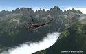 FSC scenario Dolomiti 3D X-Plane vista esterna elicottero vigili del fuoco 5